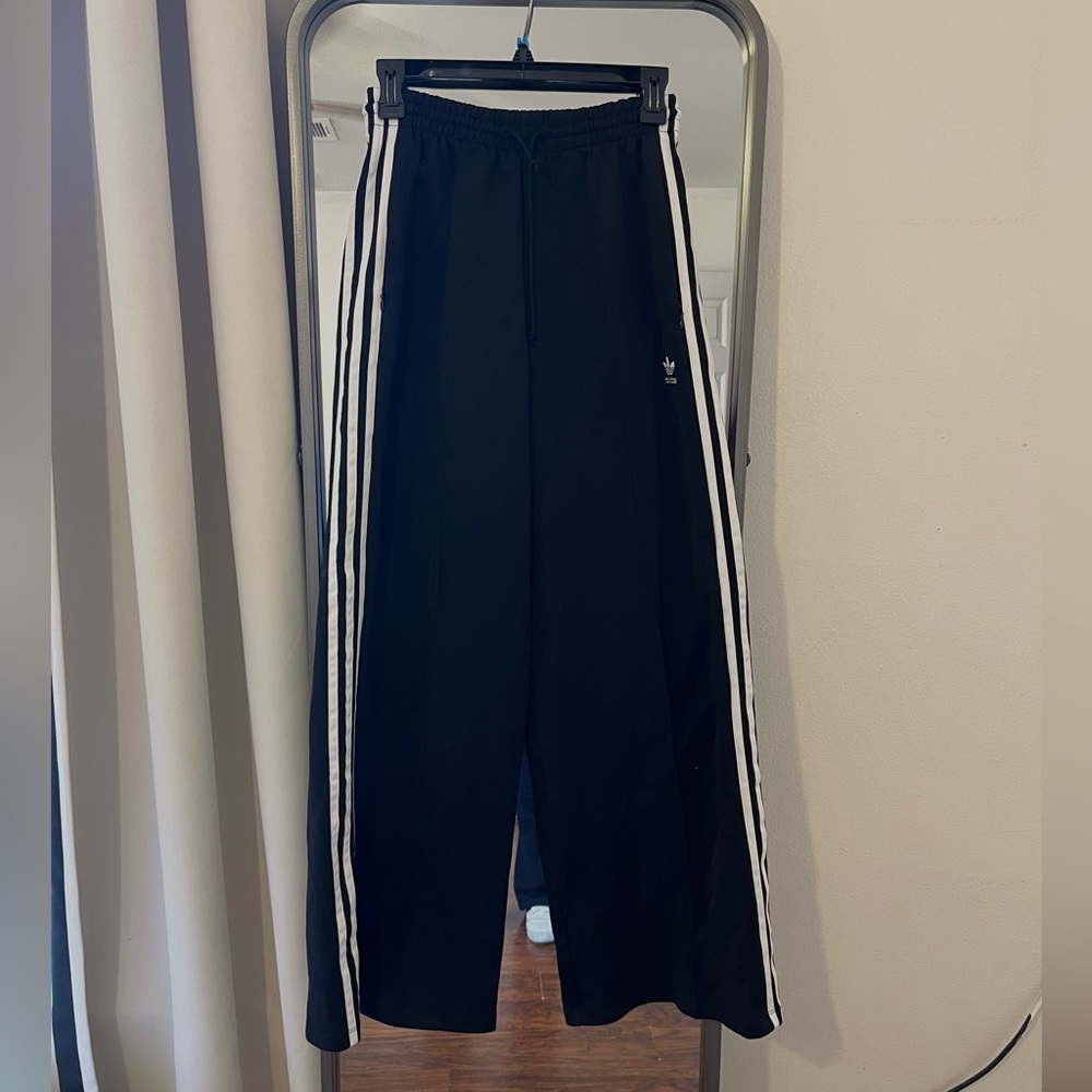 Adidas wide leg track pants